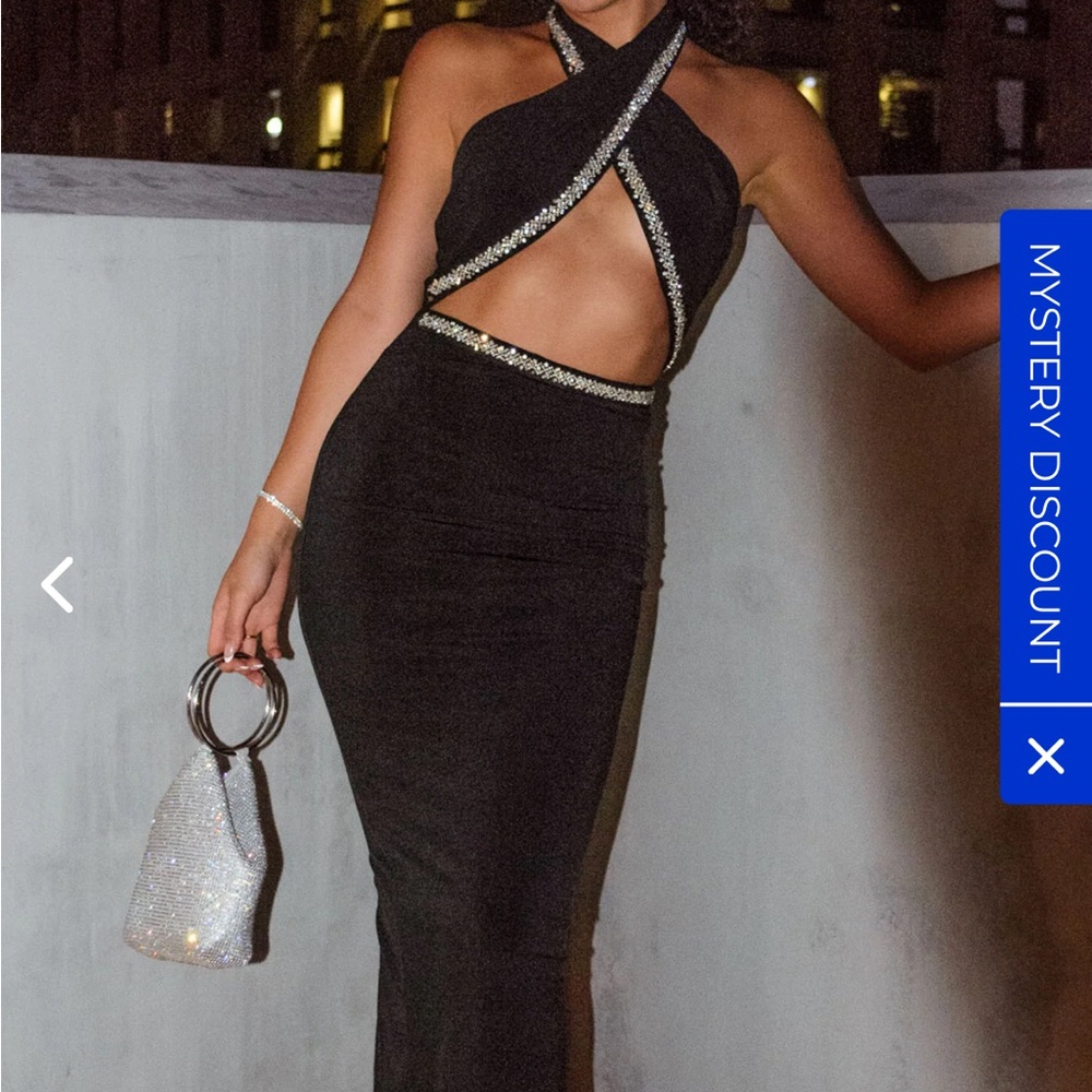 Black Halterneck Dress